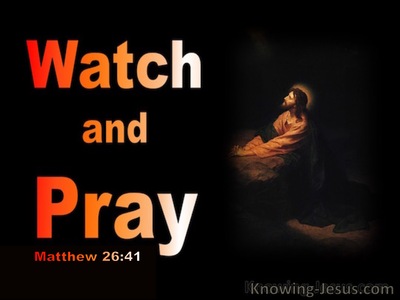 Matthew 26:41 Watch and pray, that ye enter not into temptation (orange)